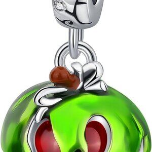 925 Sterling Silver Halloween Charm with Cubic Zirconia for Bracelets & Necklace